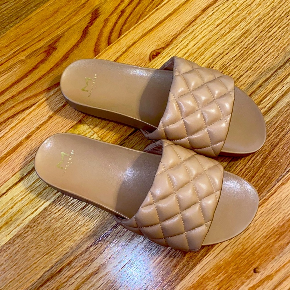 Imenal Slide Sandal Marc Fisher Size 9. Color “Natural” Never been worn.